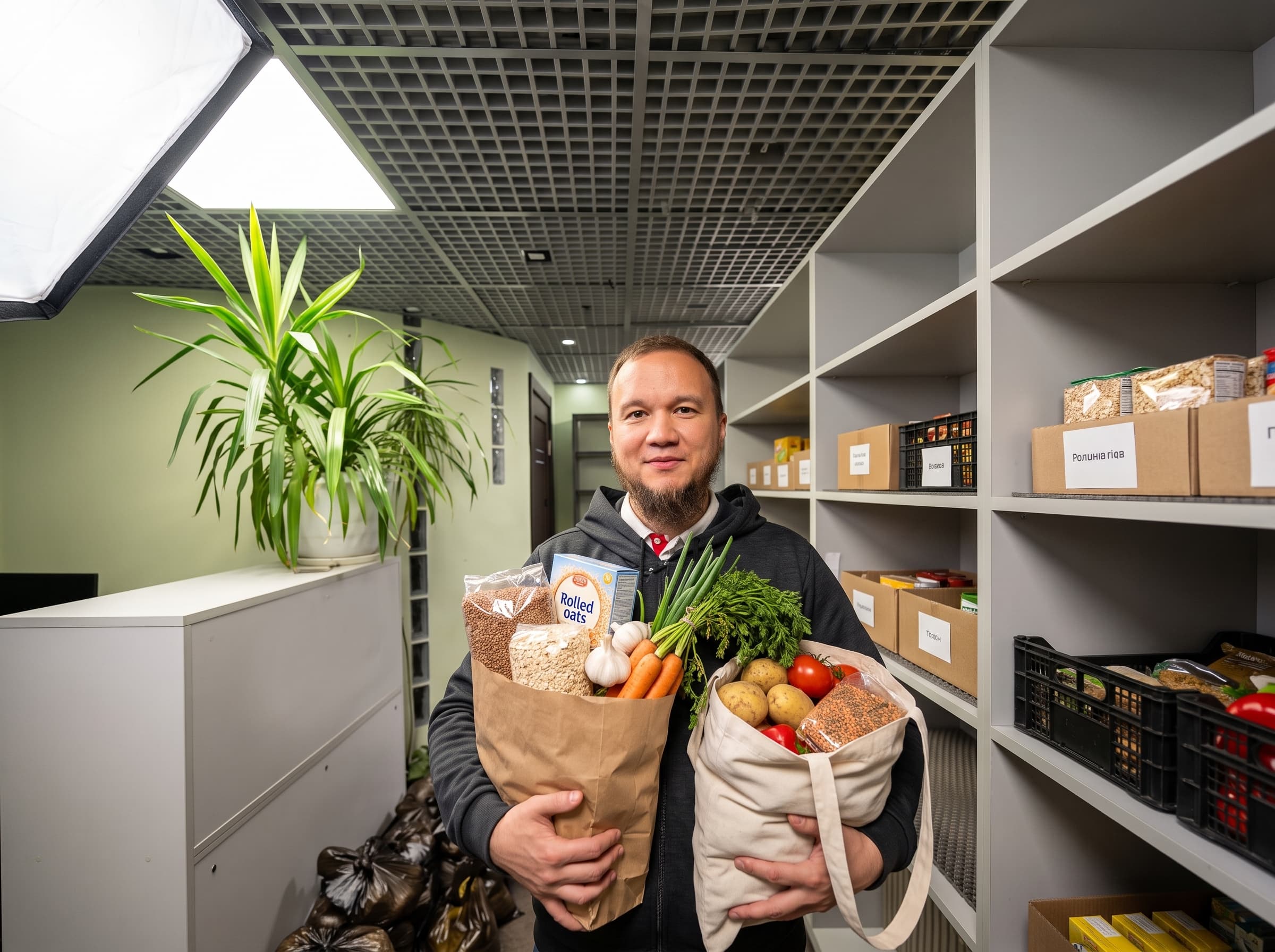 Благотворительный развоз продуктов